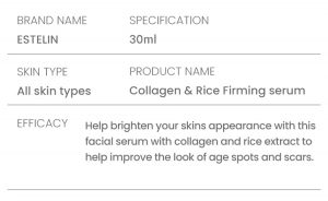 Collagen & Rice firming face serum 2