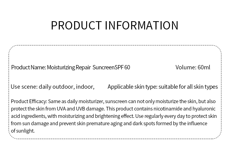 Hydrting repair sun cream SPF 60 2