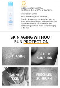 Multi effect whitening Sunscreen Spray SPF50 2 Multi effect whitening Sunscreen Spray SPF50 2