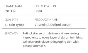 Retinol A anti aging face serum 2