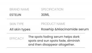 Rosehip& Niacinamide spots fading face serum 2