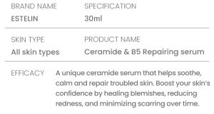Ceramide B5 repairing face serum 2