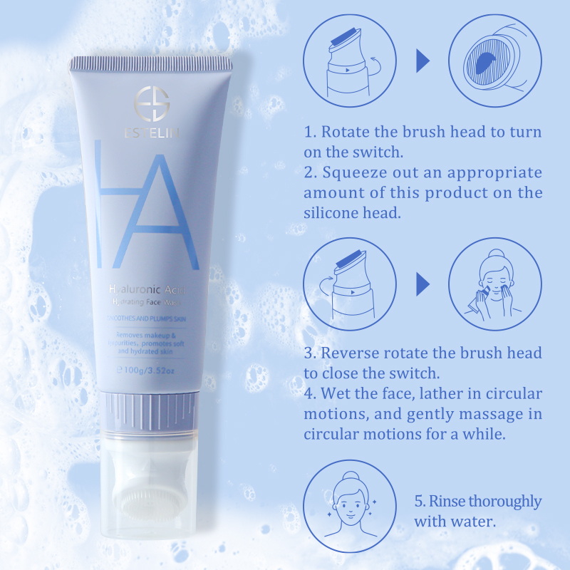 Hyaluronic acid hydrating face wash 8