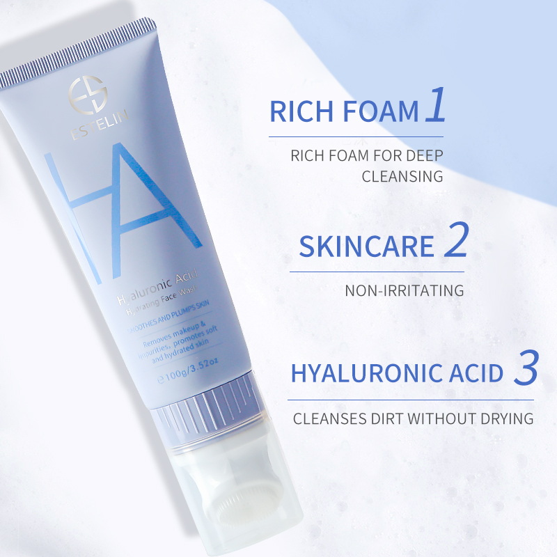 Hyaluronic acid hydrating face wash 9